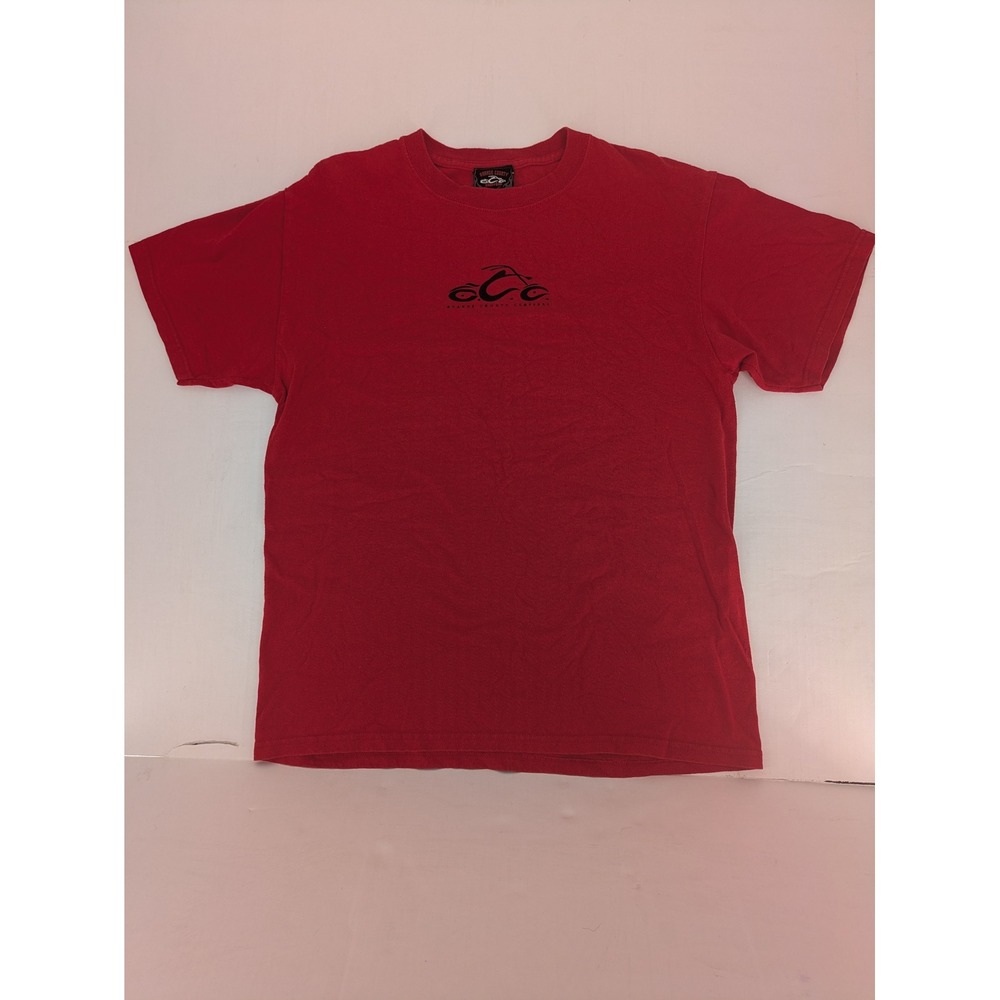 Orange County Choppers T-Shirt Men Medium Red Graphic Logo OCC Biker Vintage USA